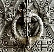 Door knocker to the main building