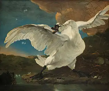 The Threatened Swan (c. 1650) by Jan Asselijn