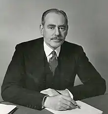 Photograph of Dean Acheson facing the camera