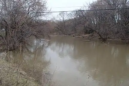 Deep river between Hobart and Lake Station