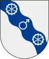 Arms of the municipality of Degerfors, Sweden.