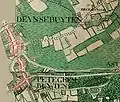 Deinze on the Ferraris map (around 1775)