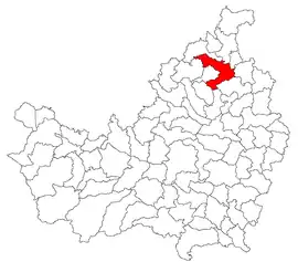 Location in Cluj County