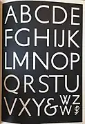 Sans-serif capital alphabet