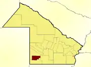 Location of Dos de Abril Department within Chaco Province