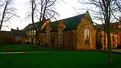 A picture of Palace Green outside Durham Cathedral showing the location of Durham School from 1661 to 1844