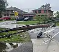 Utility line and roof damage May 21, 2022, Merivale Road (Ottawa)