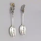 French Art Nouveau dessert spoons; circa 1890; Cooper Hewitt, Smithsonian Design Museum (New York City)