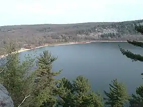 Devil's Lake in Devil's Lake State Park.