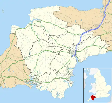 Shebbear is located in Devon