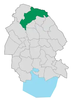 Location of Dezful County in Khuzestan province