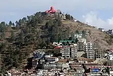 Dhingu Mata Temple atop of a hill