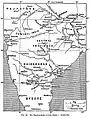 1904 map of diamond fields in India