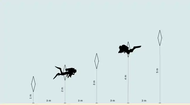 Escalator course layout