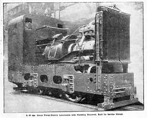 Dick, Kerr & Co. petrol electric locomotive under construction