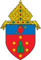 The original coat of arms as designed by Bishop Mariano Madriaga