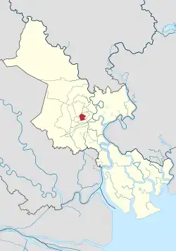 Position in Ho Chi Minh City's metropolitan area