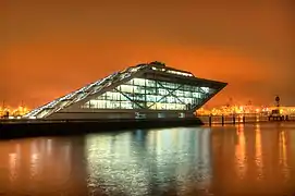 Dockland at night