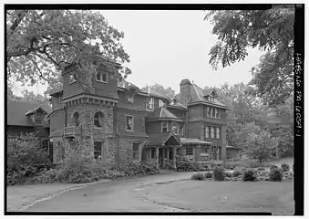 Dolobran (Clement A. Griscom mansion), Laurel Lane (1881), designed by Frank Furness