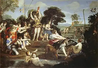 Diana and Her Nymphs by Domenichino, c. 1616–1617