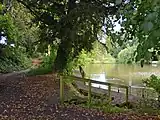 Humphreston Brook was dammed to form the big pool at Donington and Albrighton Nature Reserve