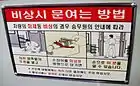 How to open the doors in a Seoul Subway train.