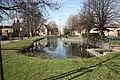 Village pond in the centre of Döblitz