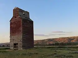 Dorothy grain elevator at sunrise