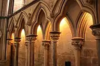 Blind arcades of St. Hugh's choir in Lincoln Cathedral