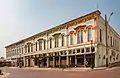 Buildings in Clarksville town square