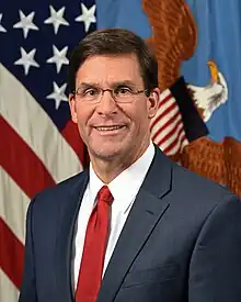 Former U.S. Secretary of Defense Mark Esper;  Trachtenberg School, '08