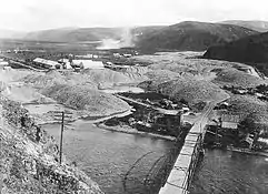 Sandbars made by dredge, Klondike, 1913