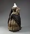 Silk dress, 1832–35.