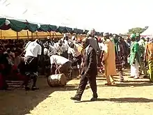 Drummers performing before the Agwatyap and other guests.