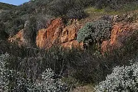 Chaparral and a rocky outcrop at Diamond Valley Lake