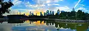 Dubai Skyline from Zabeel Park