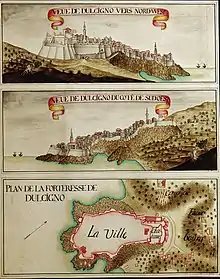 Image 25Views of Ulcinj in 1718 bz H. C. Bröckell (from Albanian piracy)