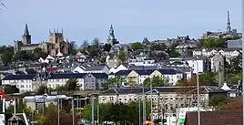 Dunfermline's historic skyline seen from Hospital Hill.