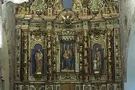 Closer view of reredos, La Nativitat de Durro