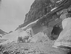 View of the Old Dyreskartunnel, around c. 1900.Photo: National Library of Norway