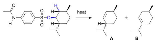 E1 elimination Nash 2008, antiperiplanar relationship in blue