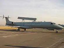 An Embraer EMB-145-SA AEW&C of the Mexican Air Force at Santa Lucia AFB.