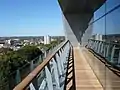 Founders' Room Balcony overlooking the City of Troy