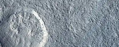 Boulders, as seen by HiRISE under HiWish program Location is Ismenius Lacus quadrangle.