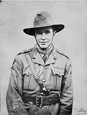 Close up informal portrait of man in military uniform