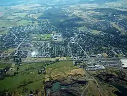 An aerial image of Eagle Point