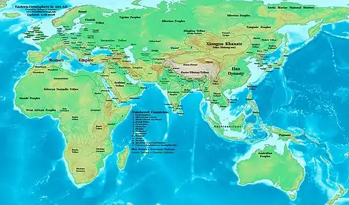 Eastern Hemisphere in 1