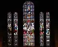 The east window, depicting the wedding feast at Cana