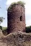 The bergfried of the Ebersburg on the Burgberg