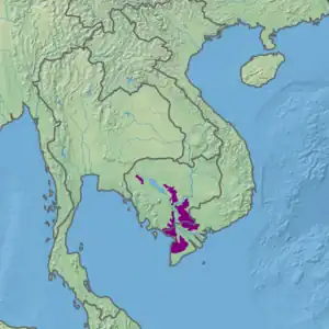 Ecoregion territory (in purple)